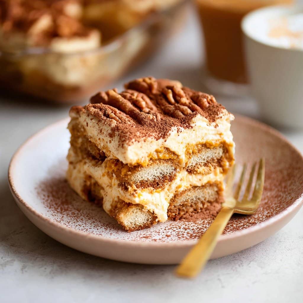 Creamy Pumpkin Tiramisu (With Pumpkin Spice)