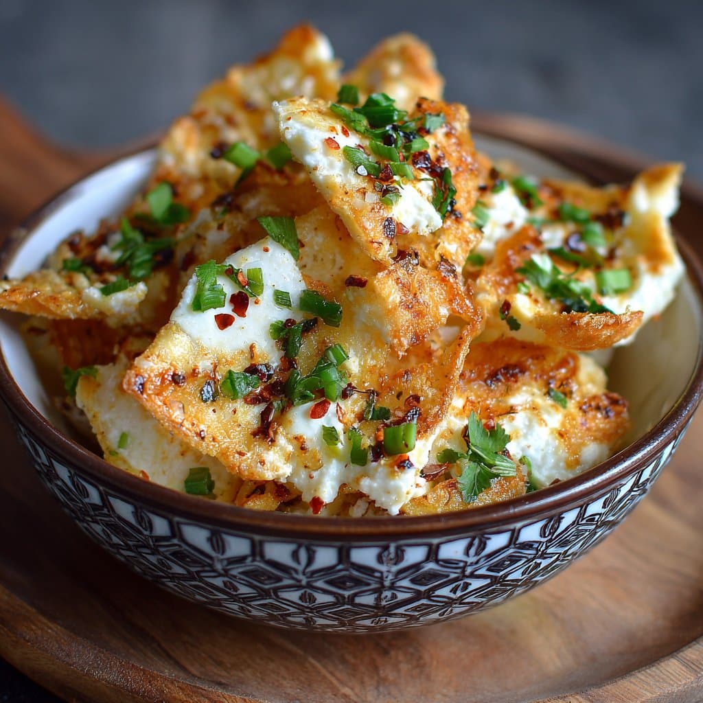 Crispy Cottage Cheese Chips