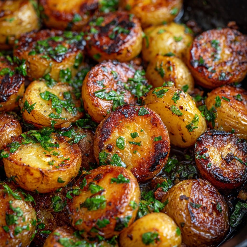Crispy Garlic Butter Potatoes