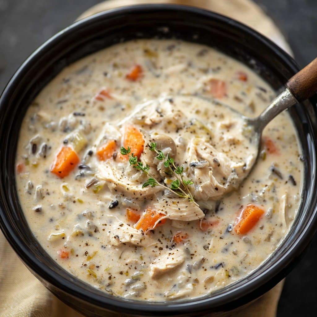 Crockpot Chicken Wild Rice Soup