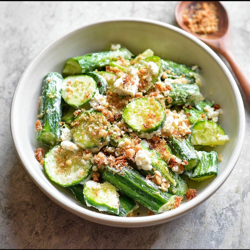 Cucumber Caesar Salad