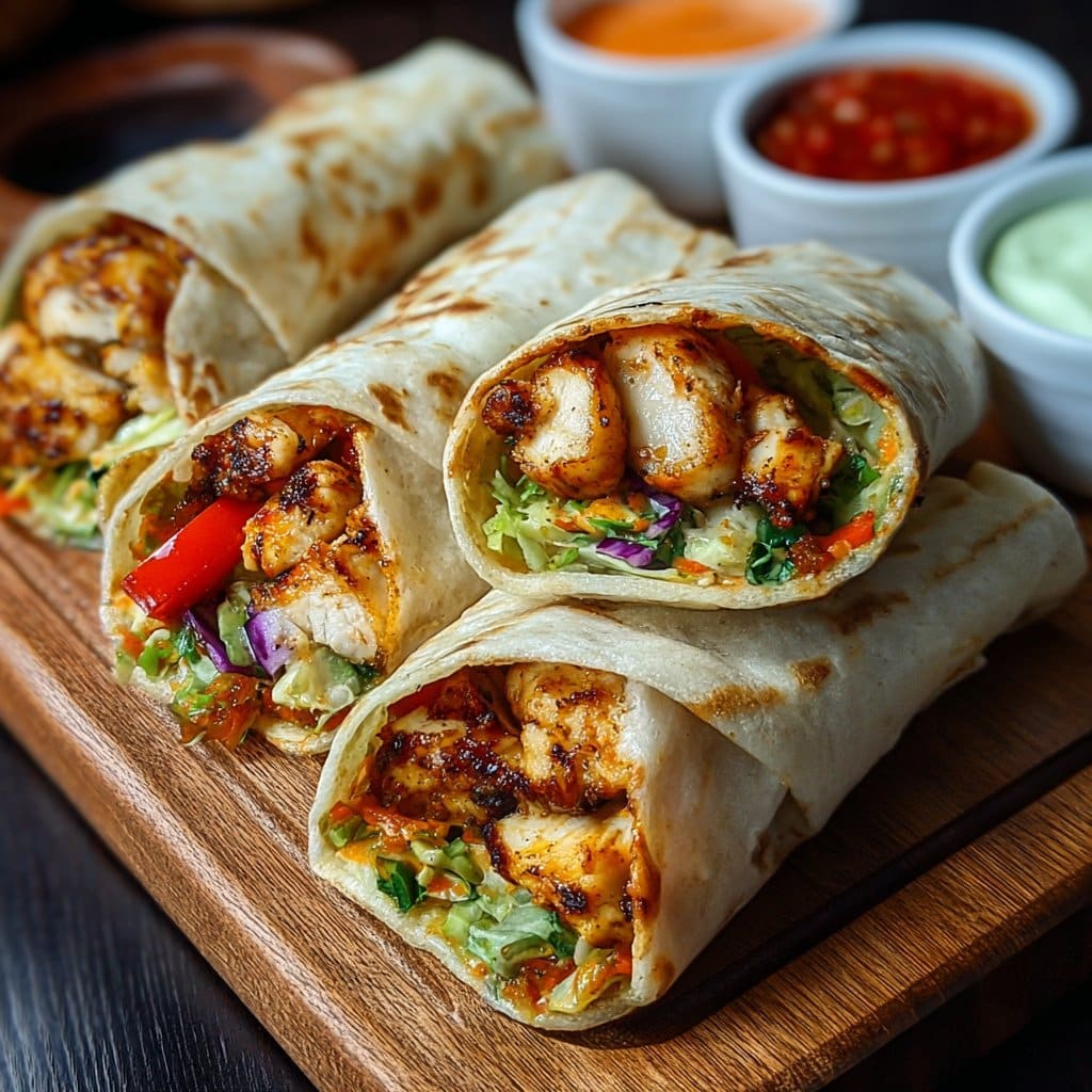 Firecracker Chicken Wraps
