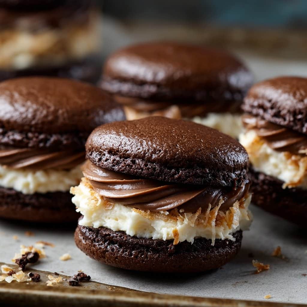German Chocolate Whoopie Pies
