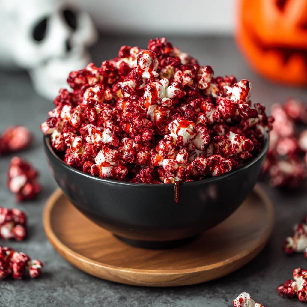 Halloween Bloody Red Velvet Popcorn