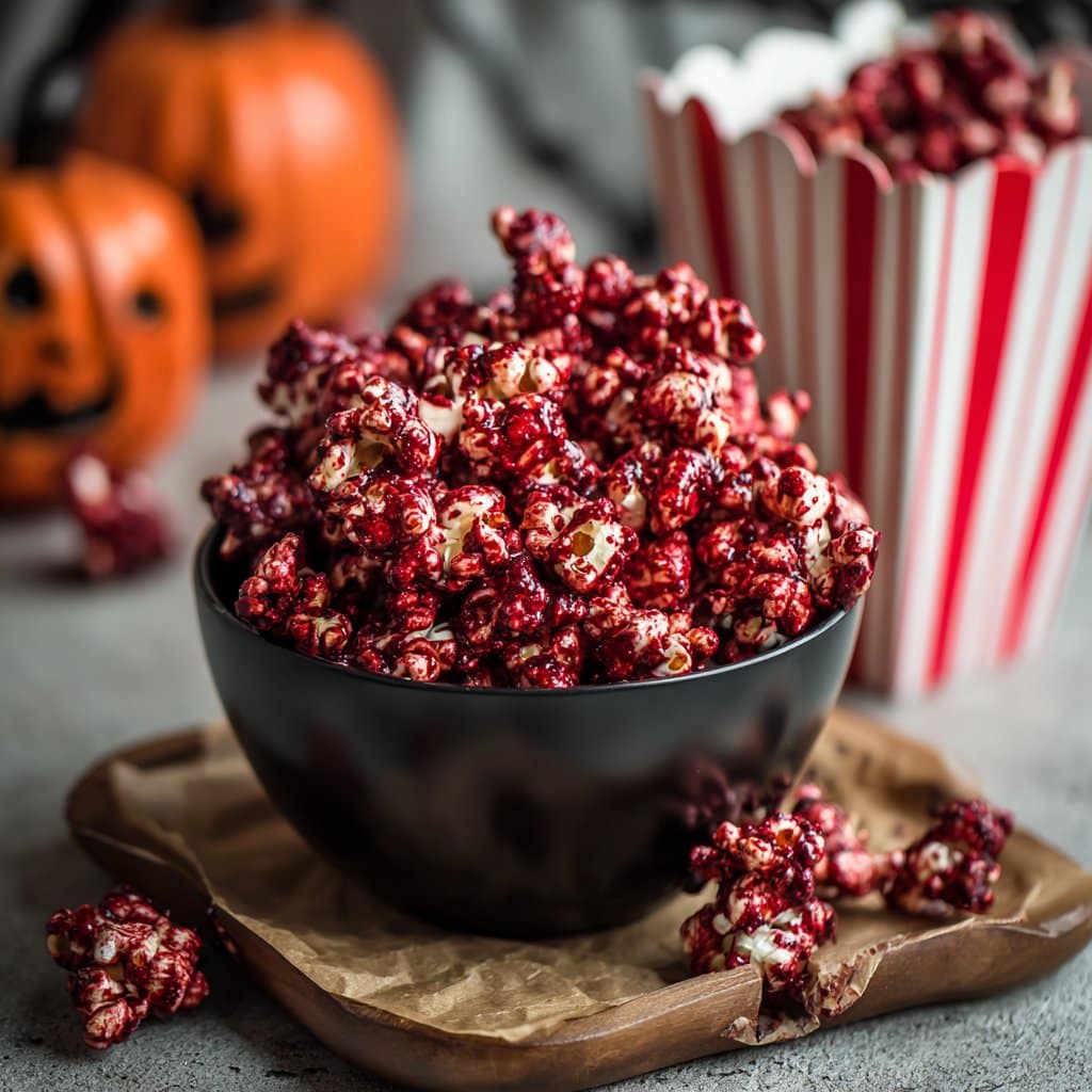 Halloween Bloody Red Velvet Popcorn