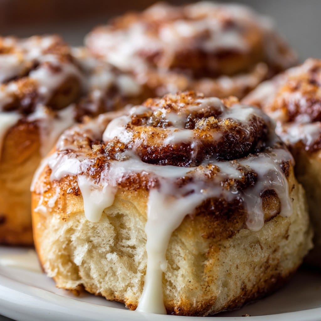 Hawaiian Roll Cinnamon Rolls with Glaze