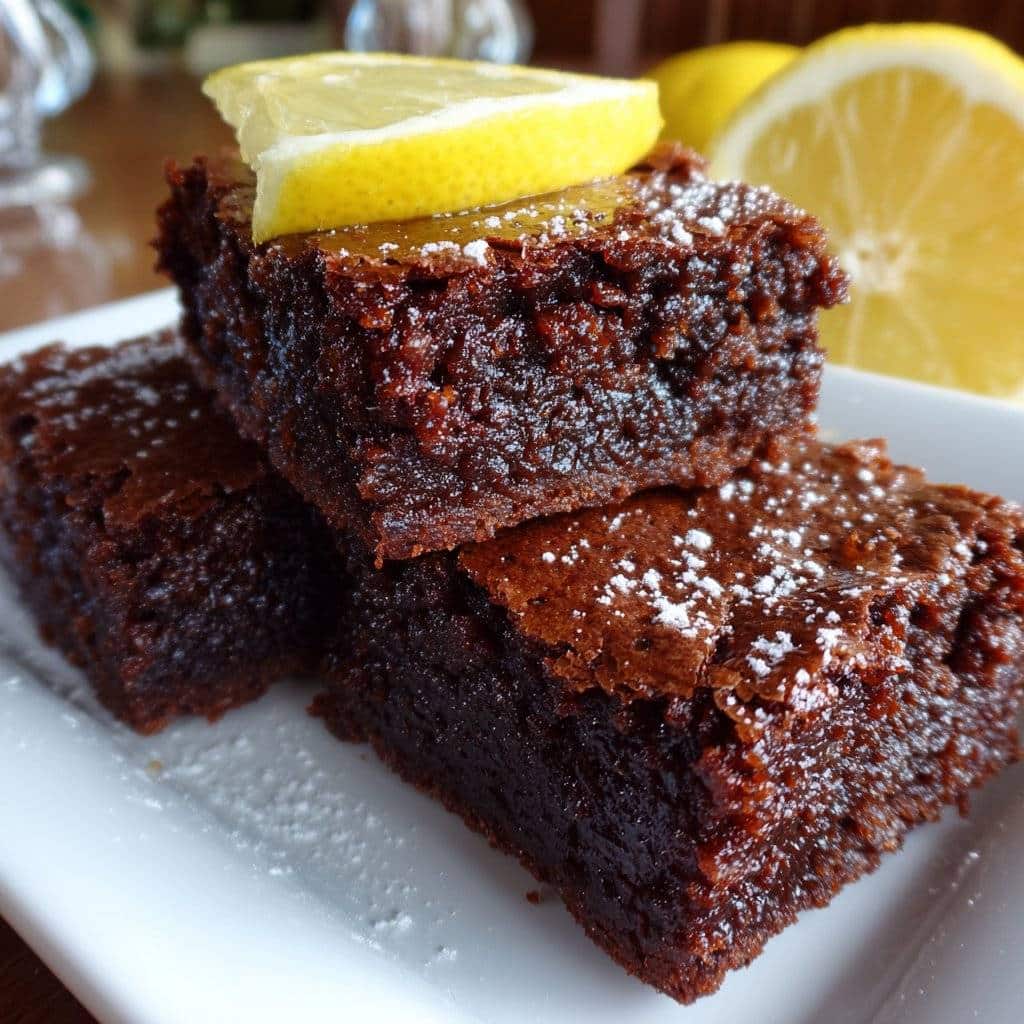Homemade Lemon Brownies