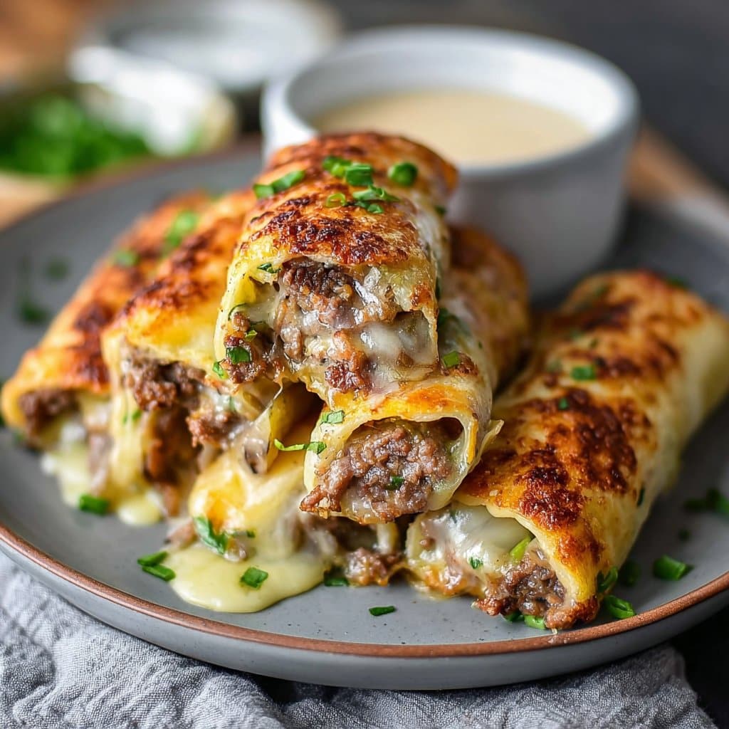 Keto Philly Cheesesteak Rolls