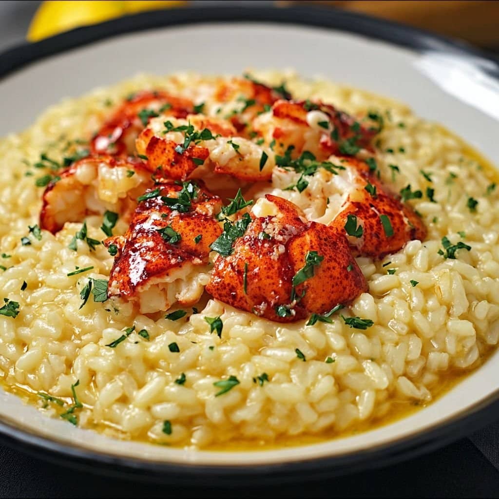 Lemon Butter Lobster Risotto
