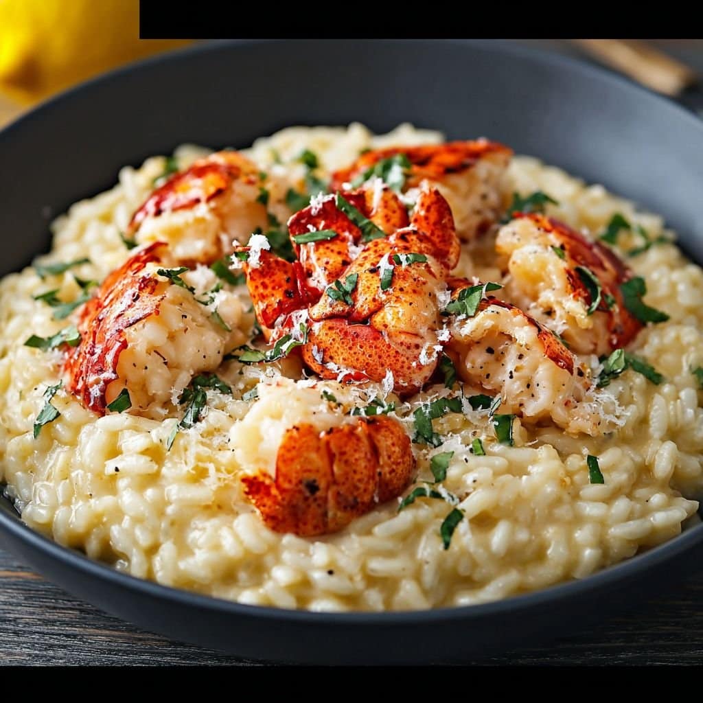 Lemon Butter Lobster Risotto