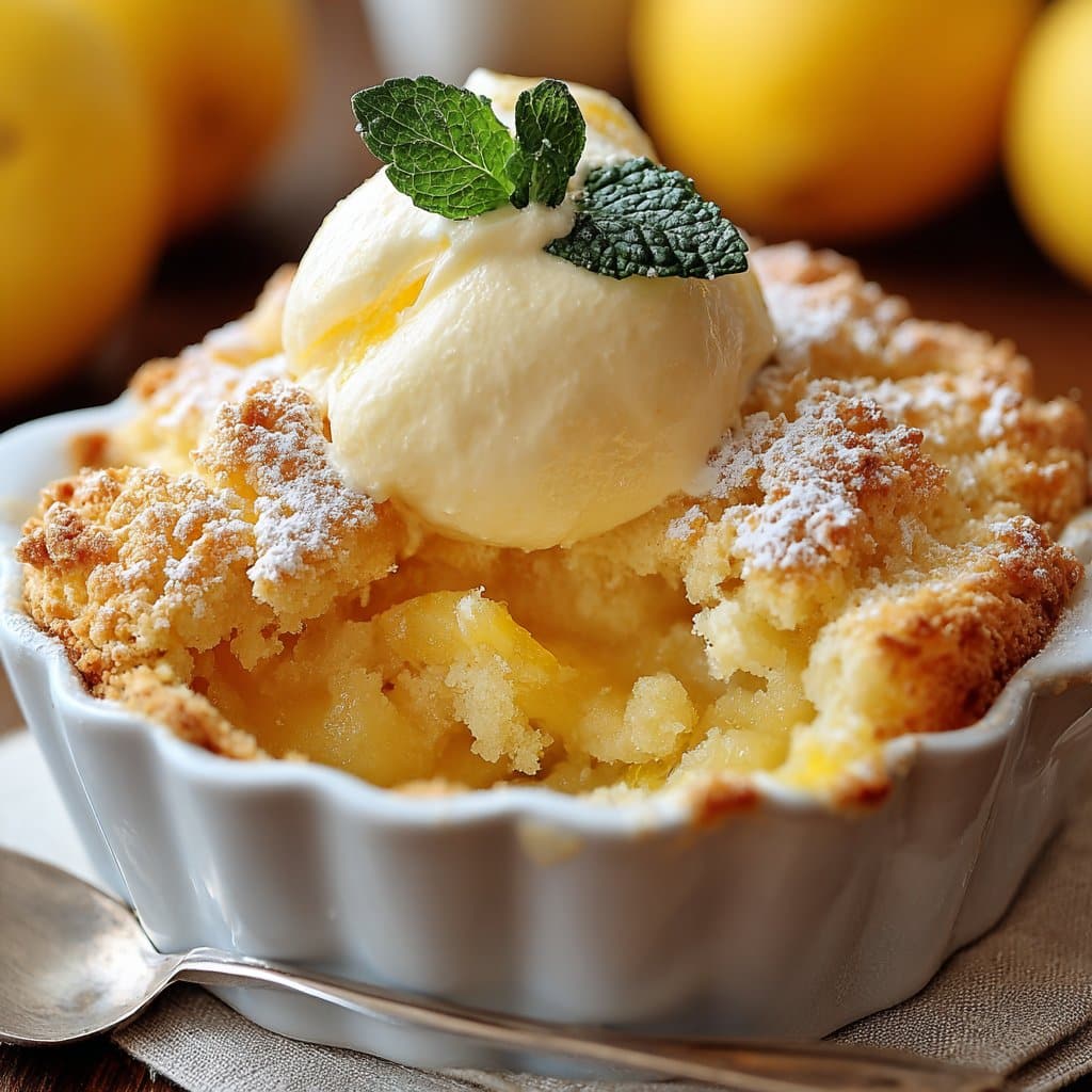 Magic Lemon Cobbler Recipe