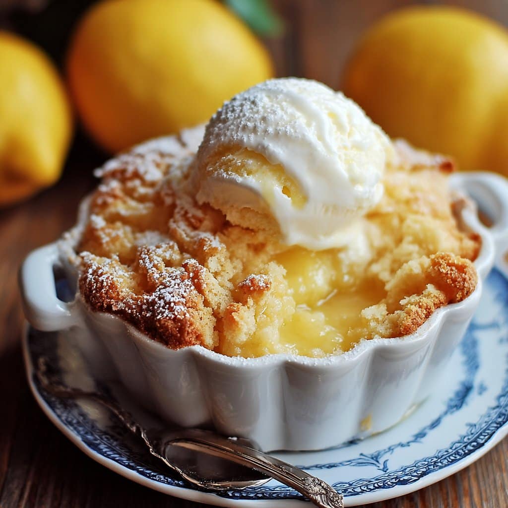 Magic Lemon Cobbler Recipe