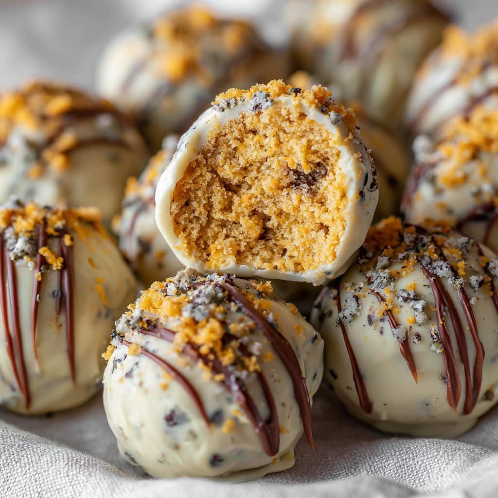 Pumpkin Cheesecake Truffles