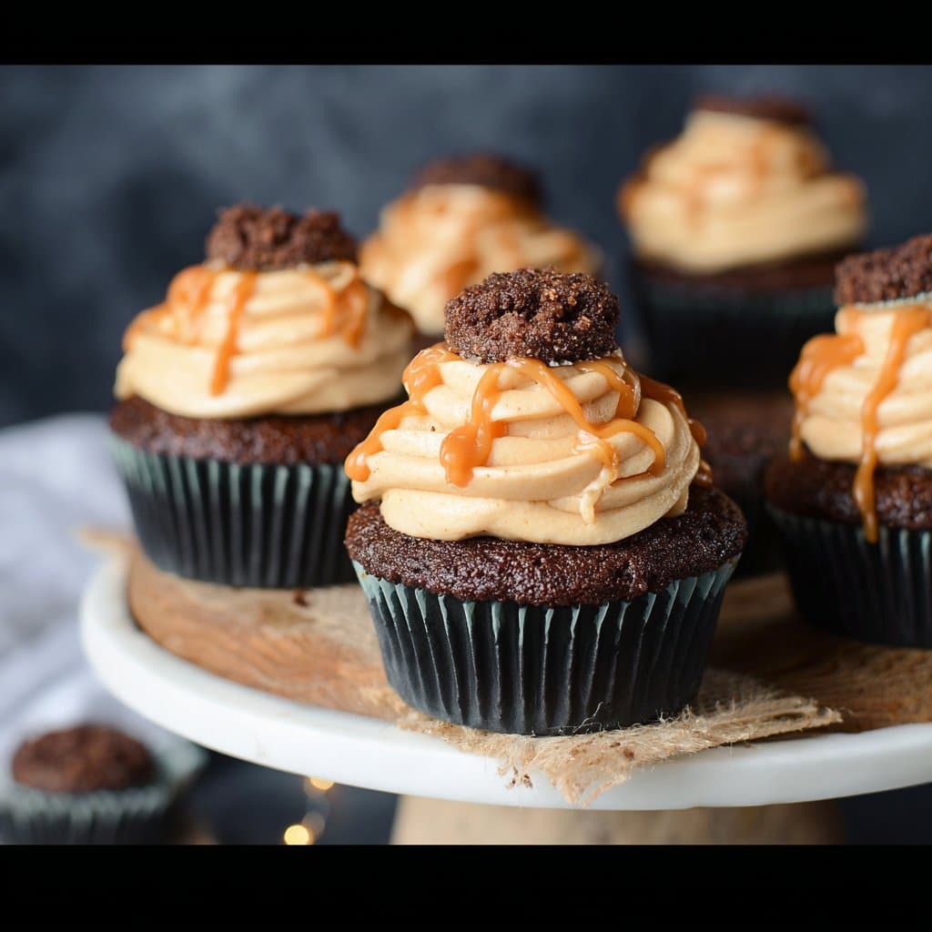 Pumpkin Cream Cheese Frosting Chocolate Cupcakes