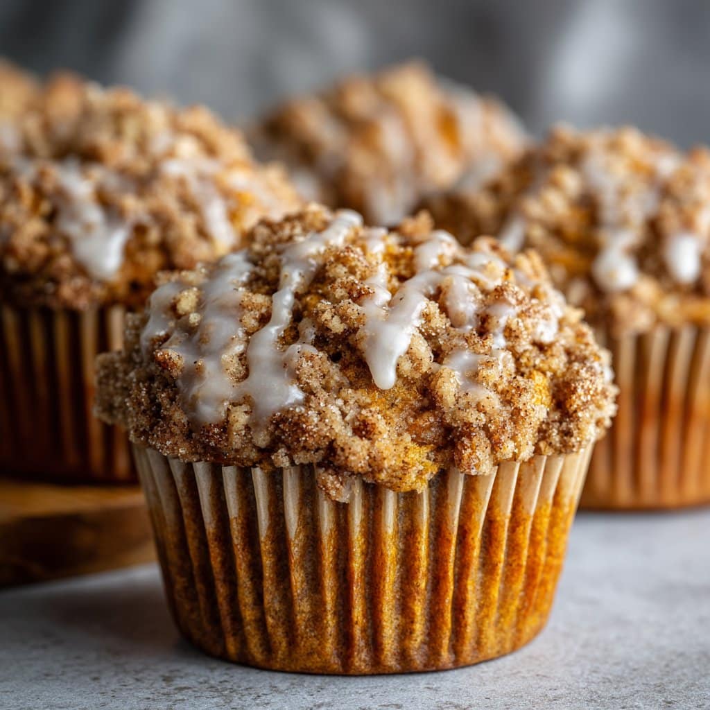 Pumpkin Muffins with Streusel Topping
