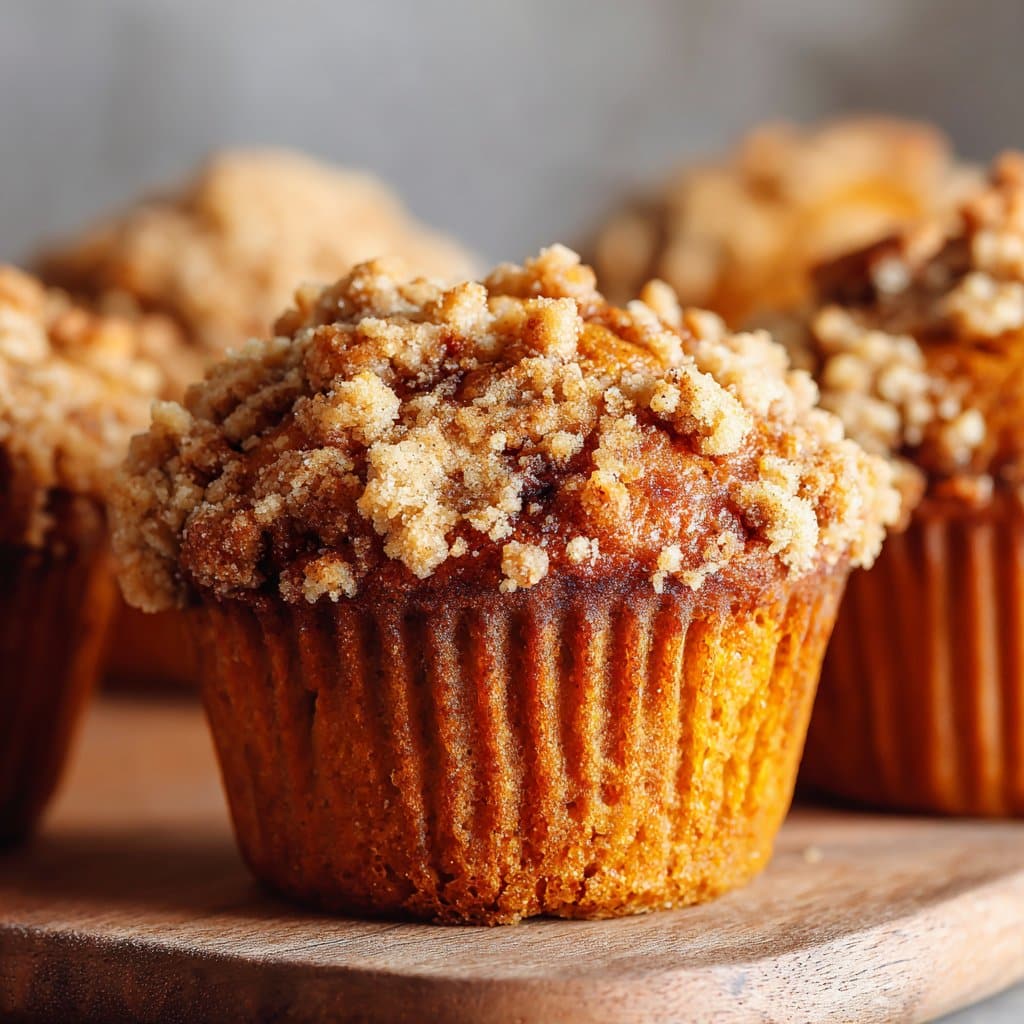 Pumpkin Muffins with Streusel Topping