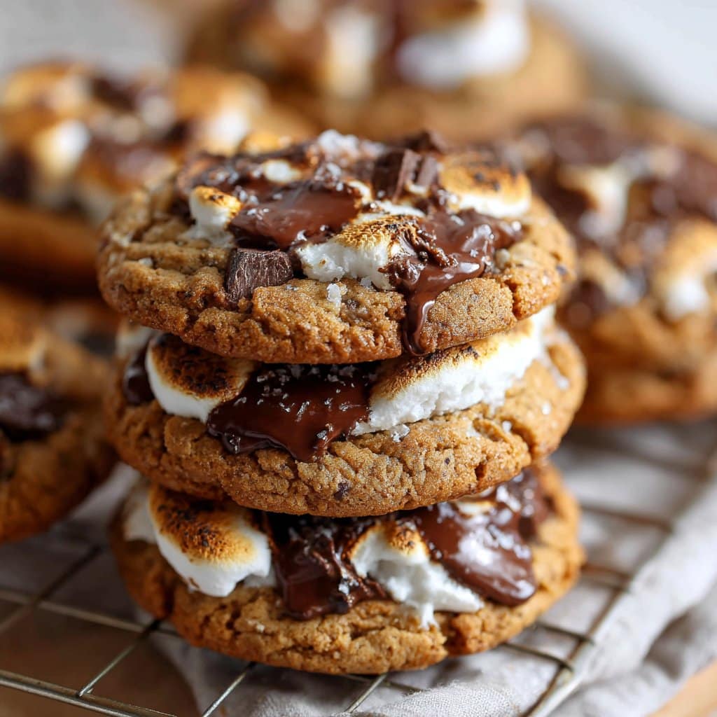 Pumpkin S'mores Cookies