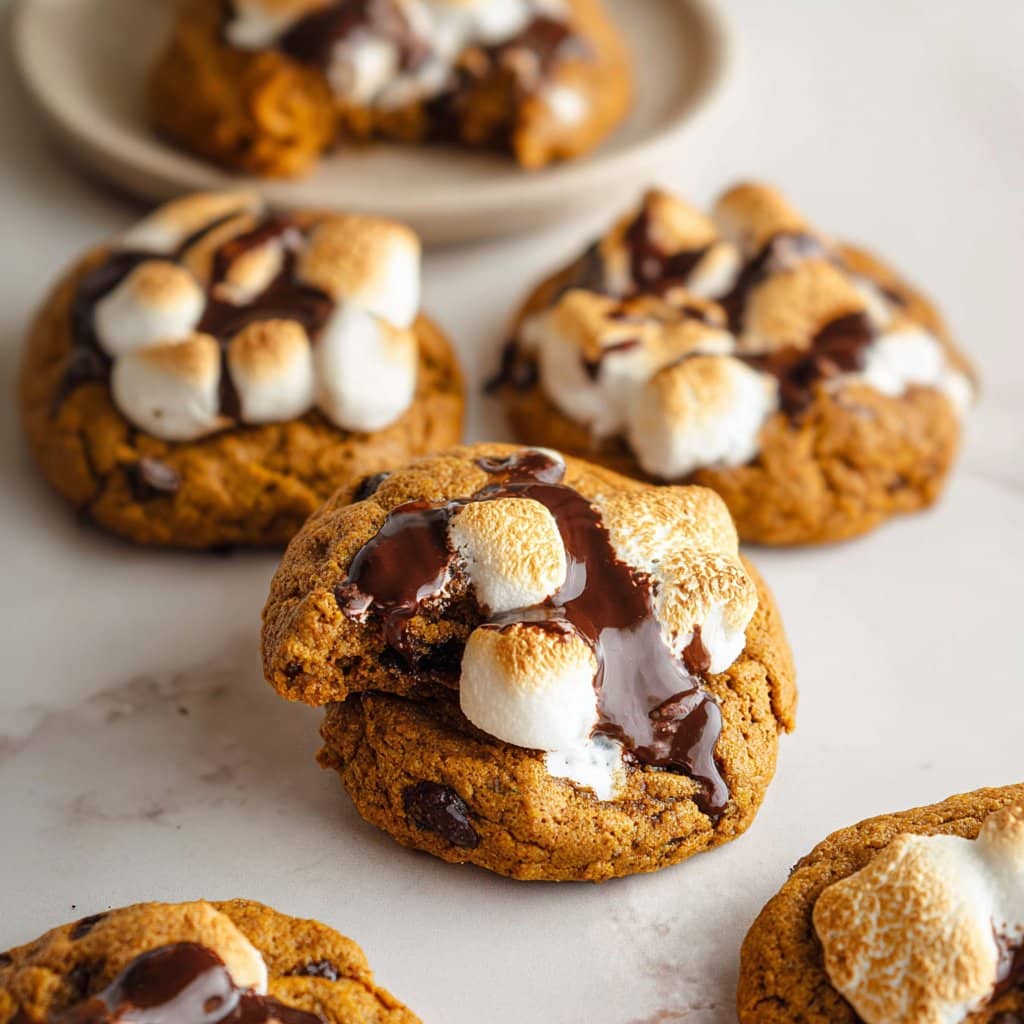 Pumpkin S’mores Cookies