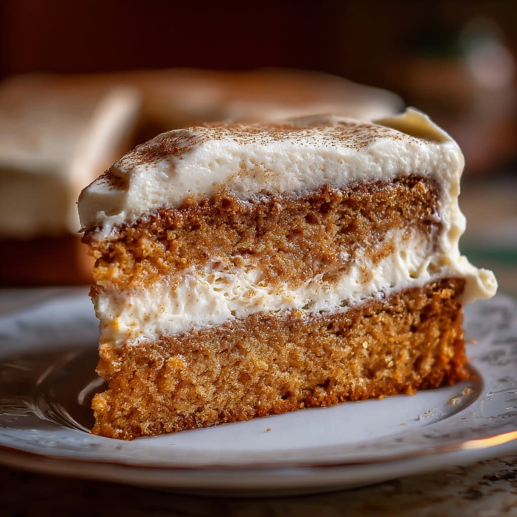 Pumpkin Spice Cake with Cream Cheese Frosting recipe