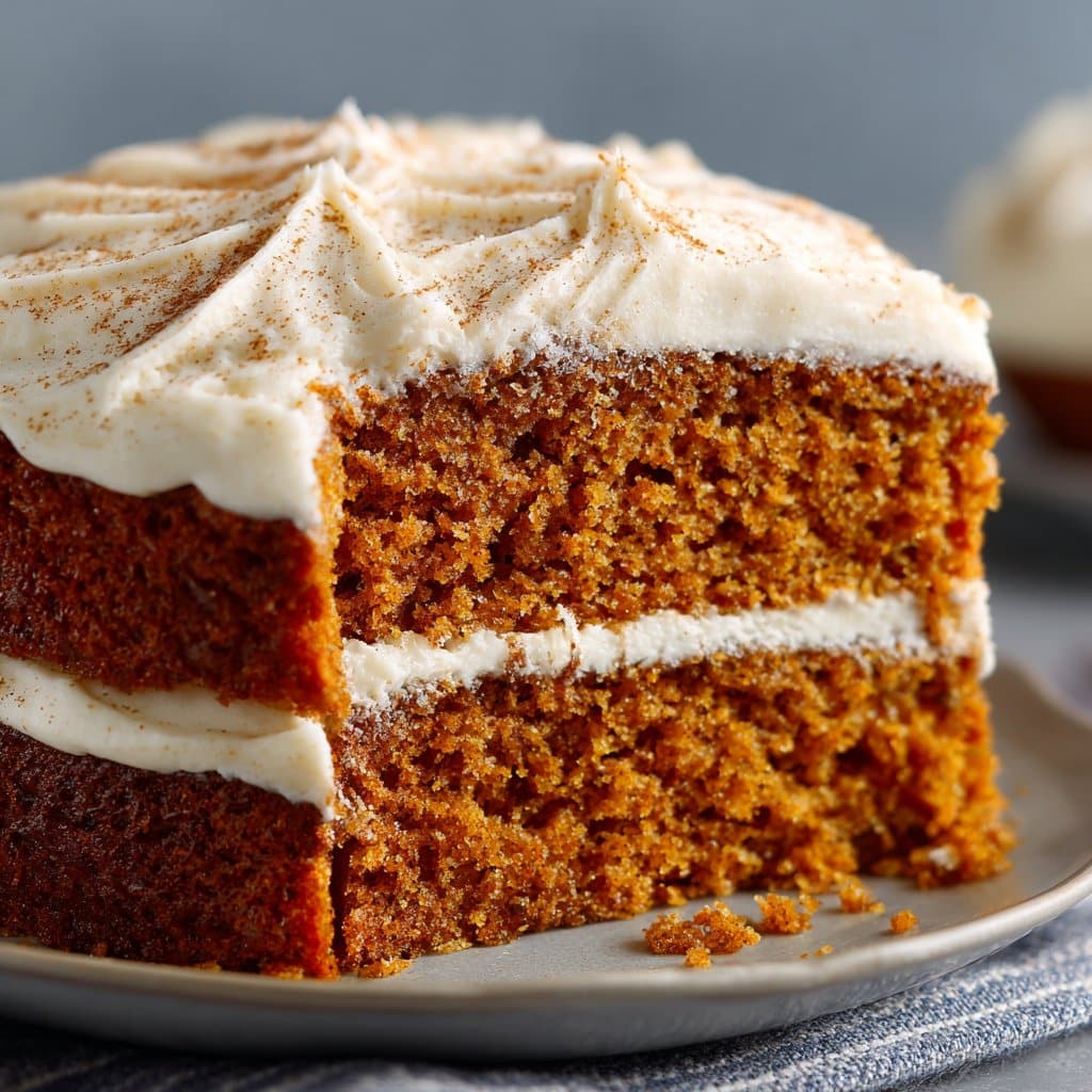 Pumpkin Spice Cake with Cream Cheese Frosting