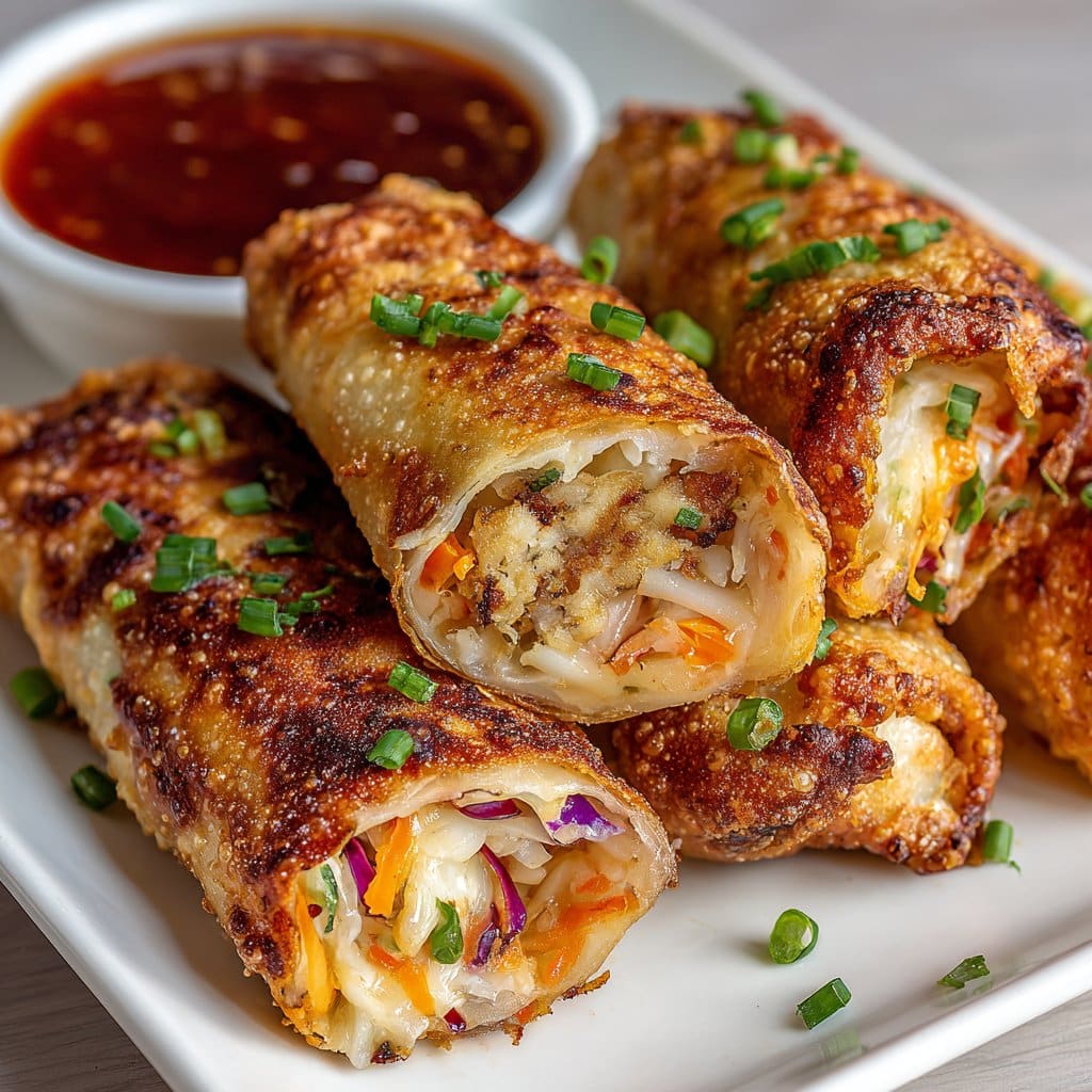 Crab Cake Egg Rolls