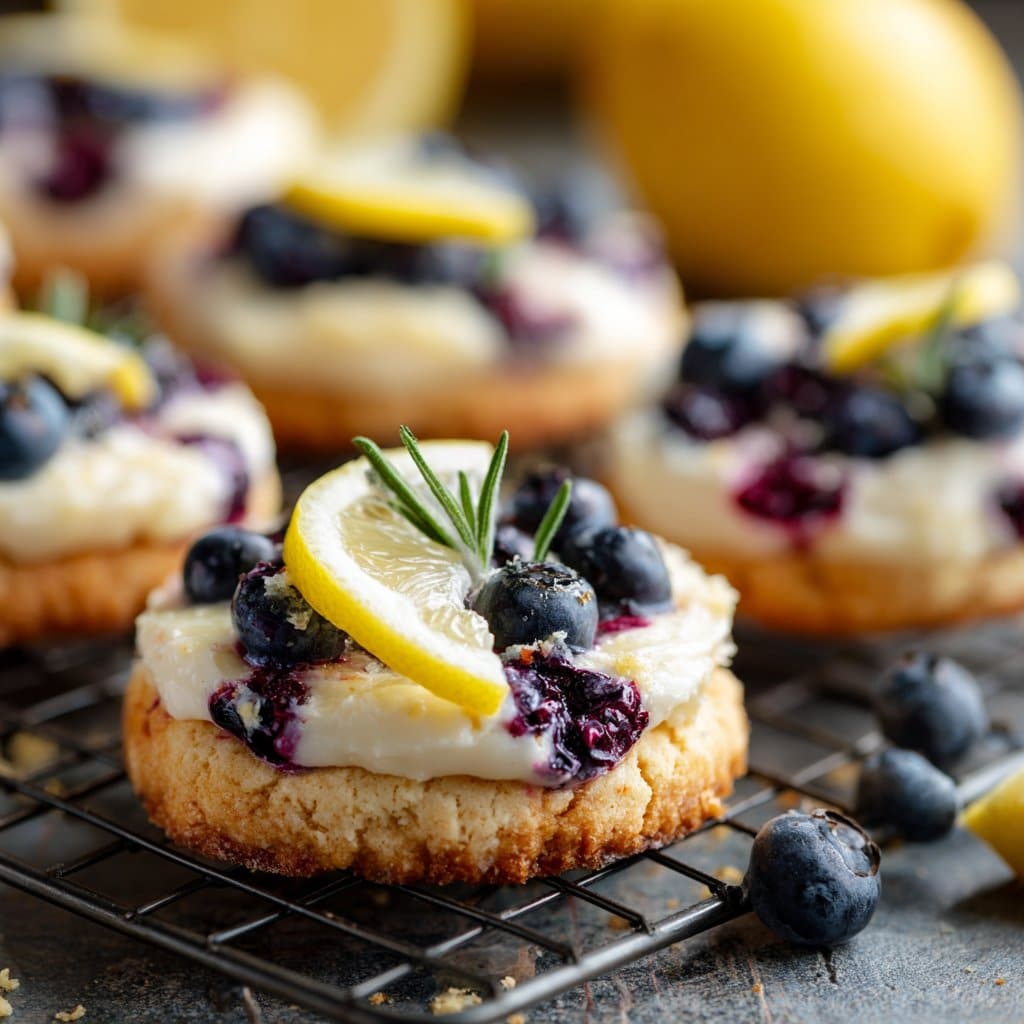 Lemon Blueberry Cheesecake Cookies