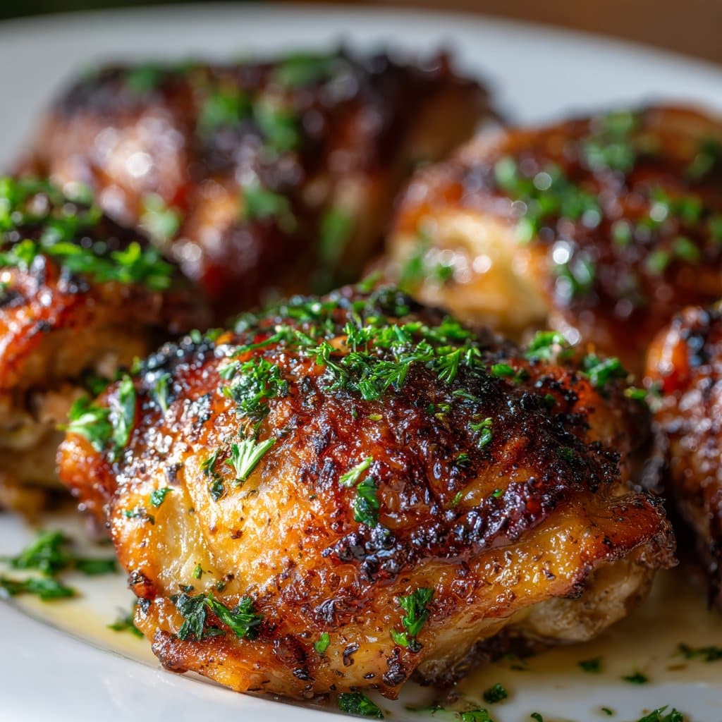 Air Fryer Chicken Thighs (Crispy Skin)
