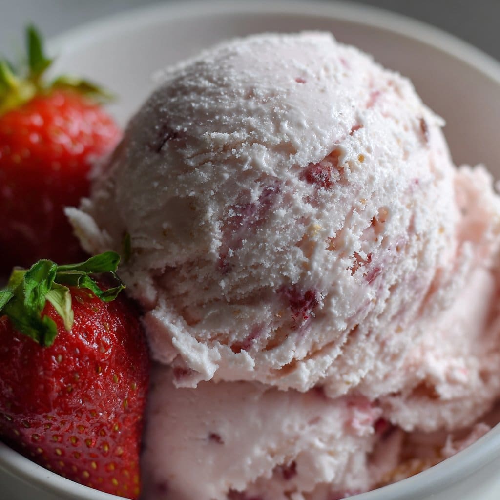 Strawberry Vanilla Bean Ice Cream
