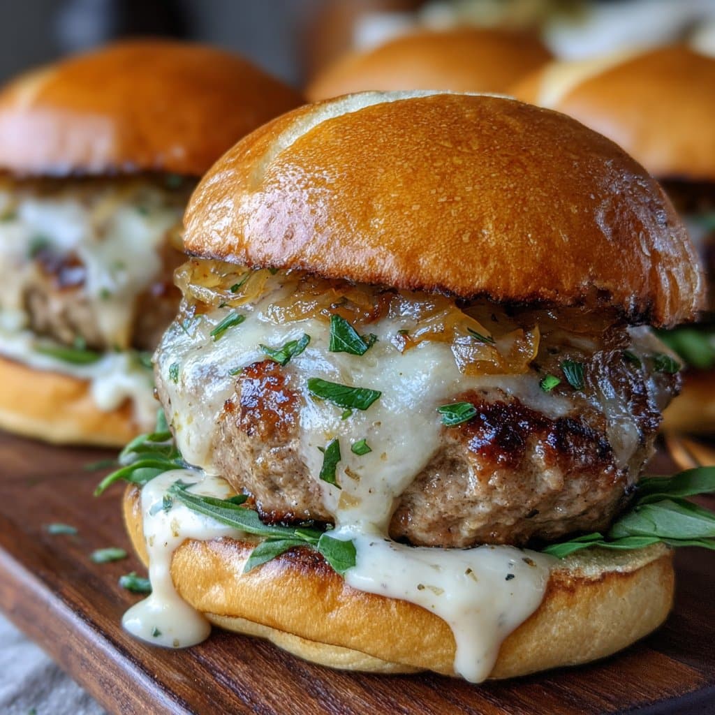 French Onion Soup Burgers