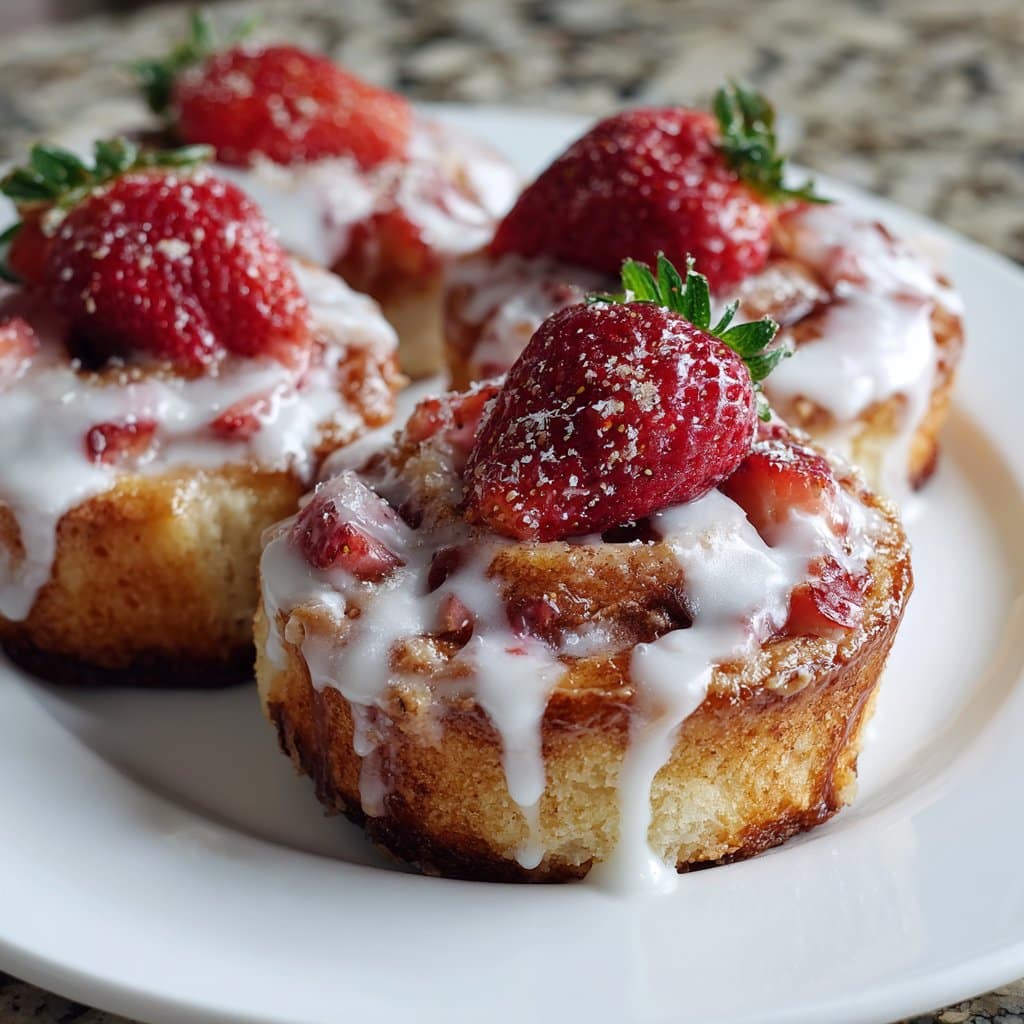 Homemade Strawberry Cinnamon Rolls Recipe