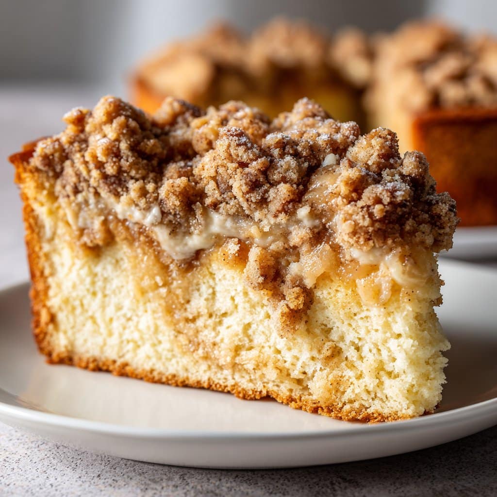 Apple Crumble Coffee Cake with Streusel