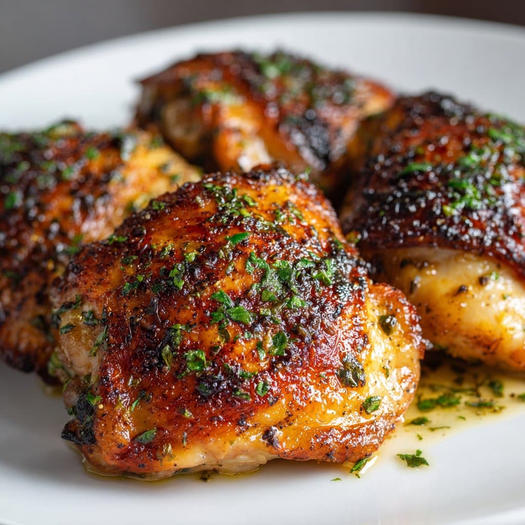 Air Fryer Chicken Thighs (Crispy Skin)