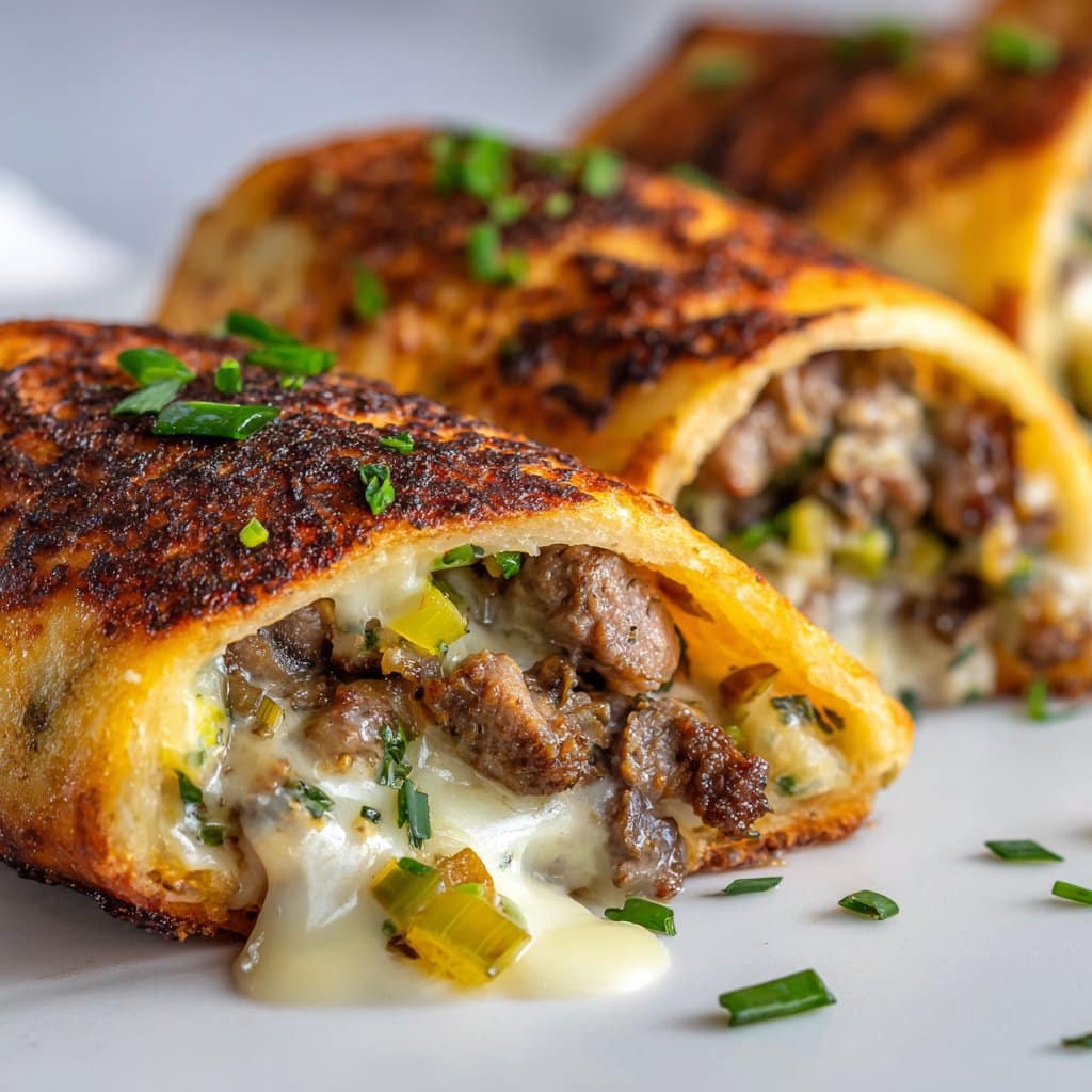 Keto Philly Cheesesteak Roll Ups (Easy)