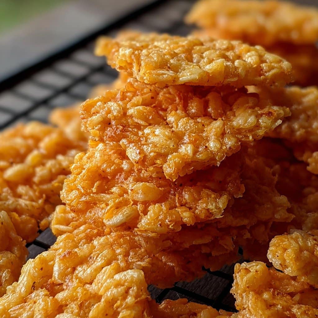 Rice Krispie Cheddar Crackers
