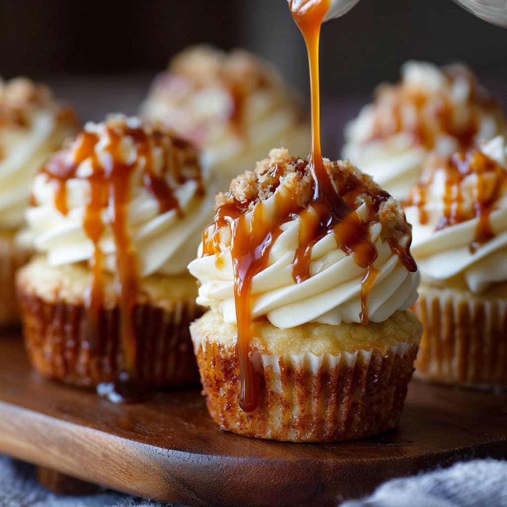 Salted Caramel Cream Cheese Cupcakes