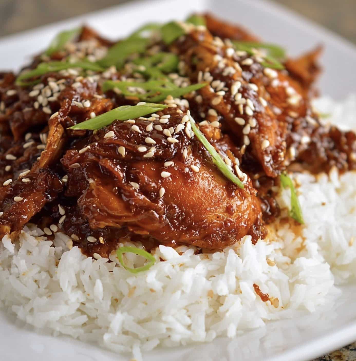 Slow Cooker Korean BBQ Chicken