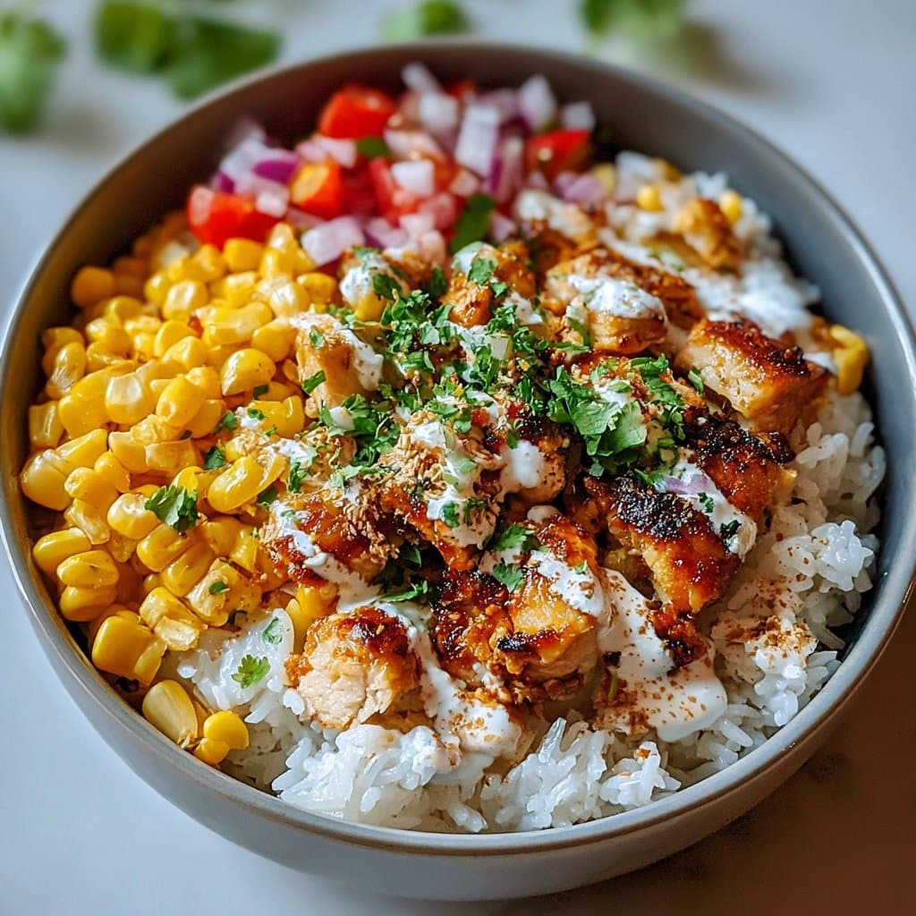 Street Corn Chicken Rice Bowl Recipe