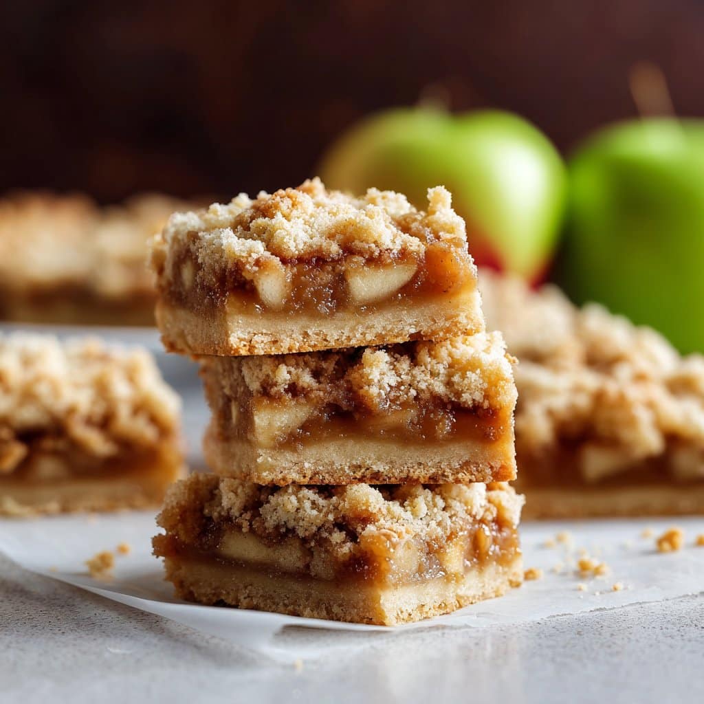 Apple Crisp Shortbread Bars