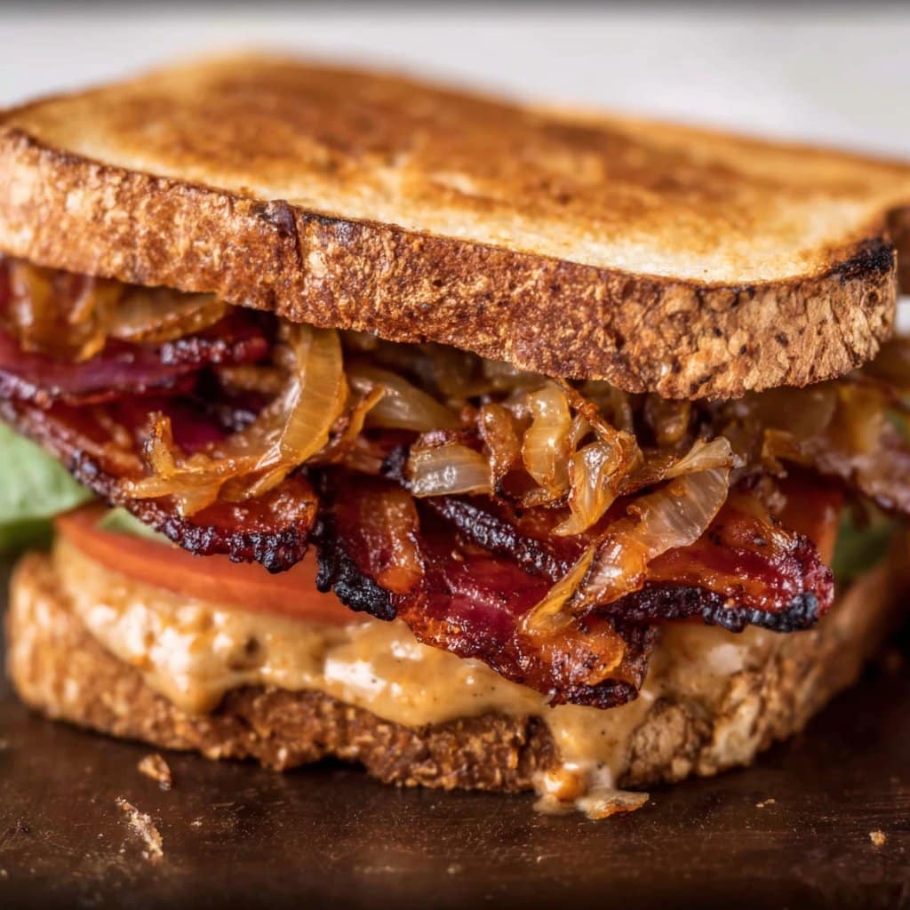 Bacon Sandwich with Caramelized Onions