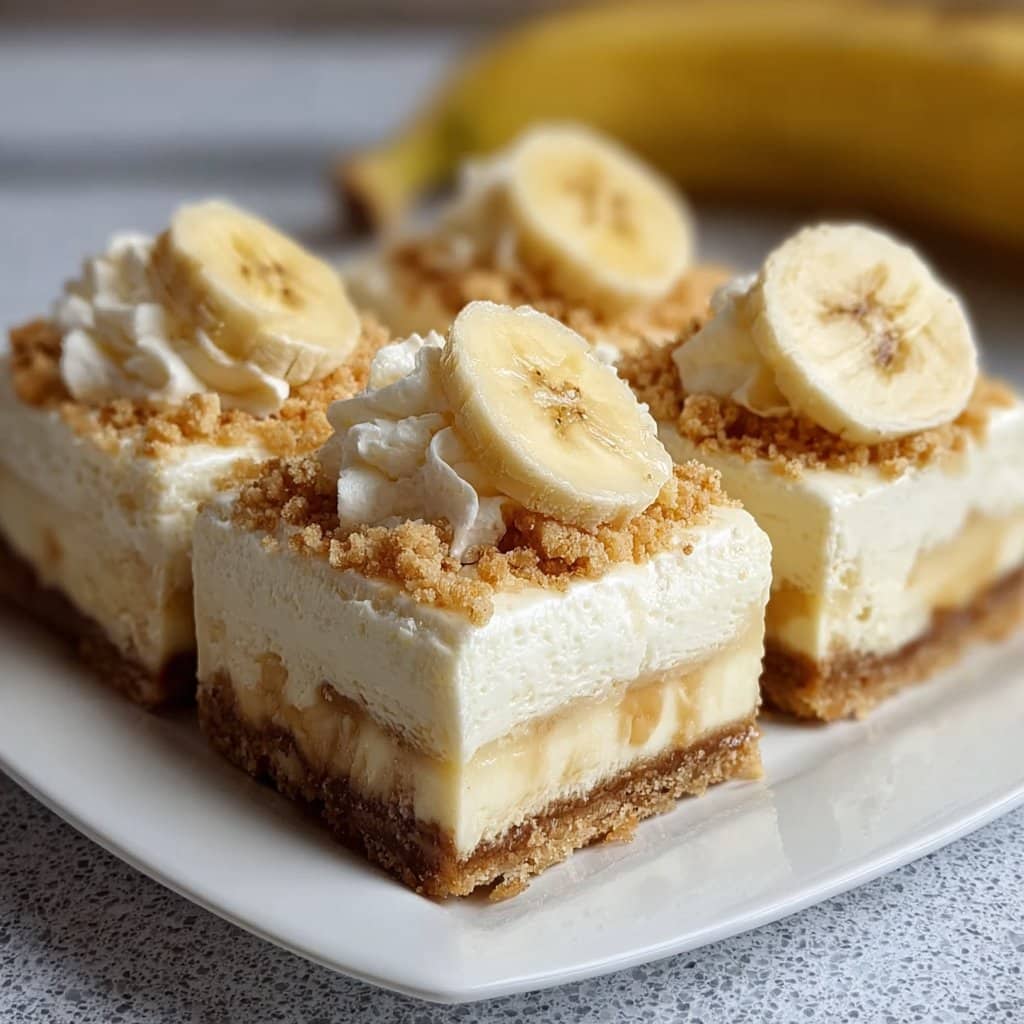 Banana Pudding Cheesecake Squares