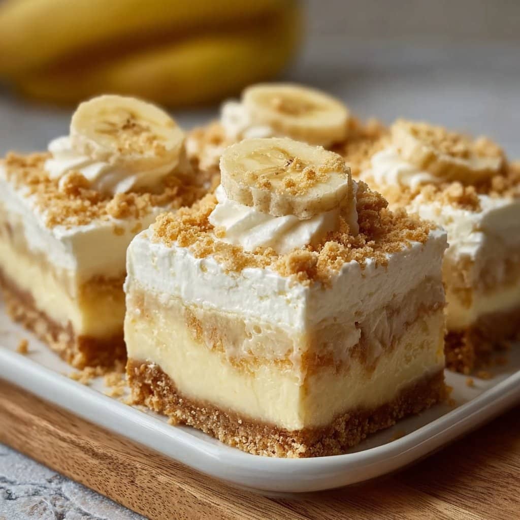 Banana Pudding Cheesecake Squares