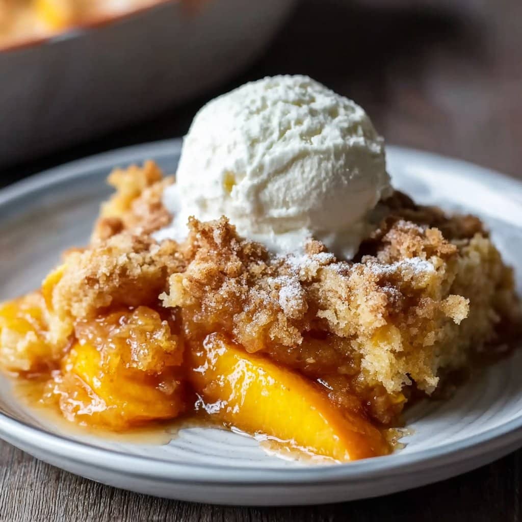 Best Peach Cobbler Dump Cake Recipe