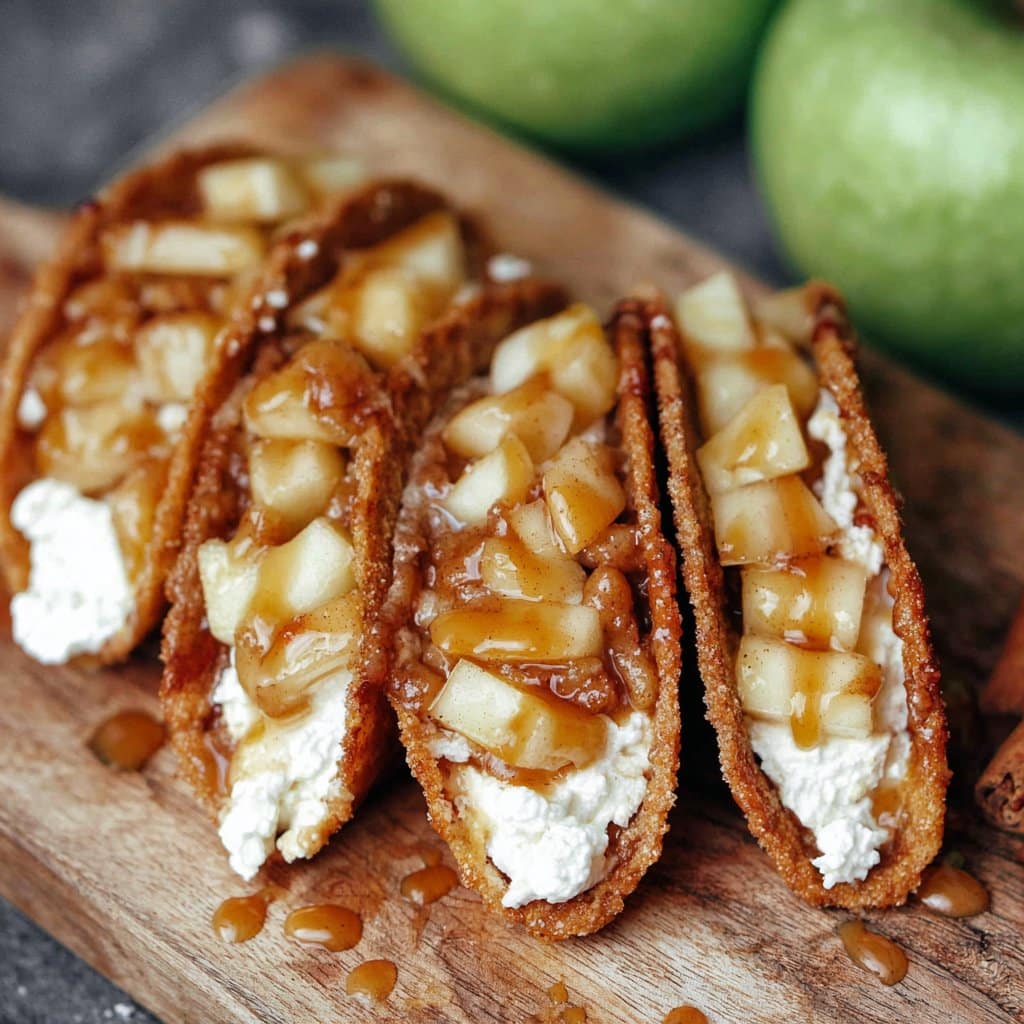 BEST RECIPE For Apple Cheesecake Tacos