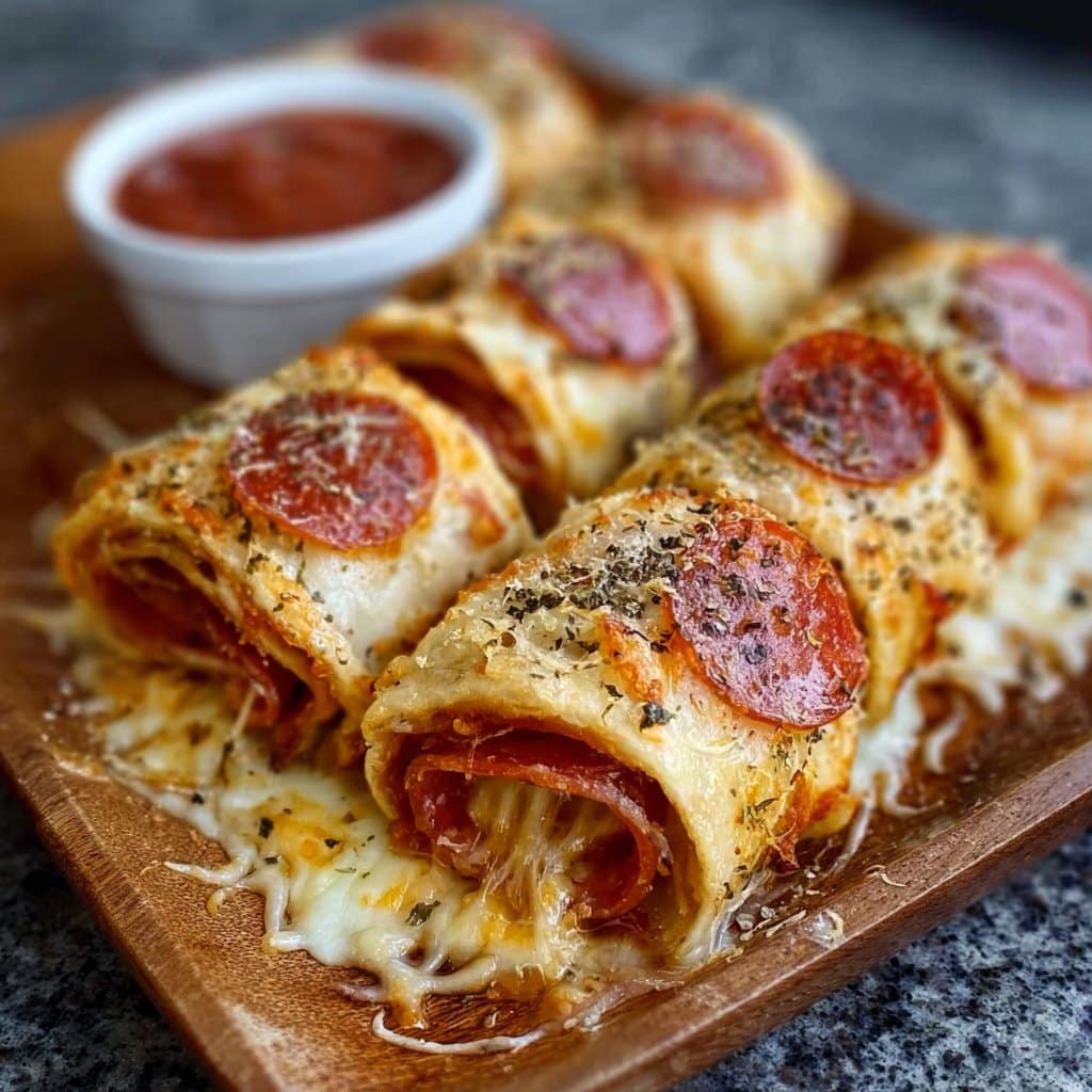 Cheesy Pepperoni Roll-Ups​