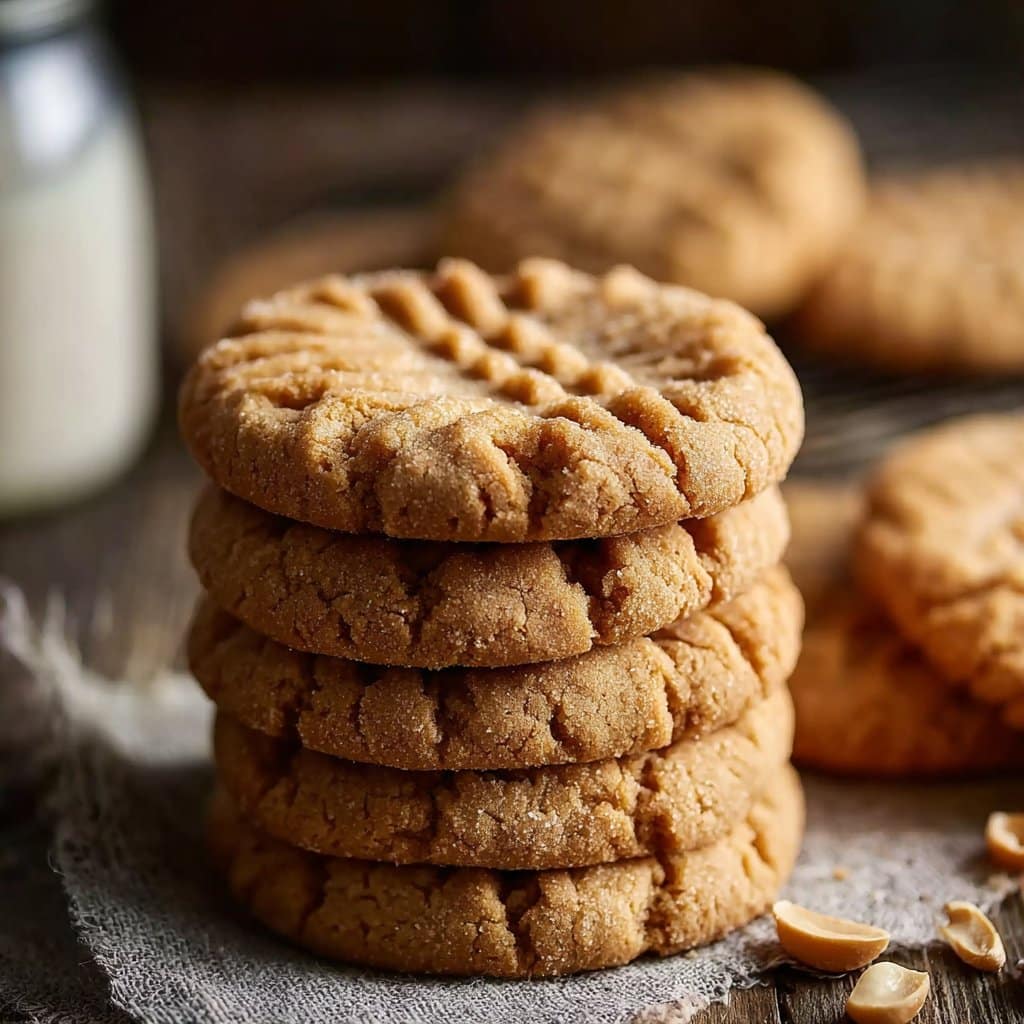 Classic Old-Fashioned Peanut Butter Cookies