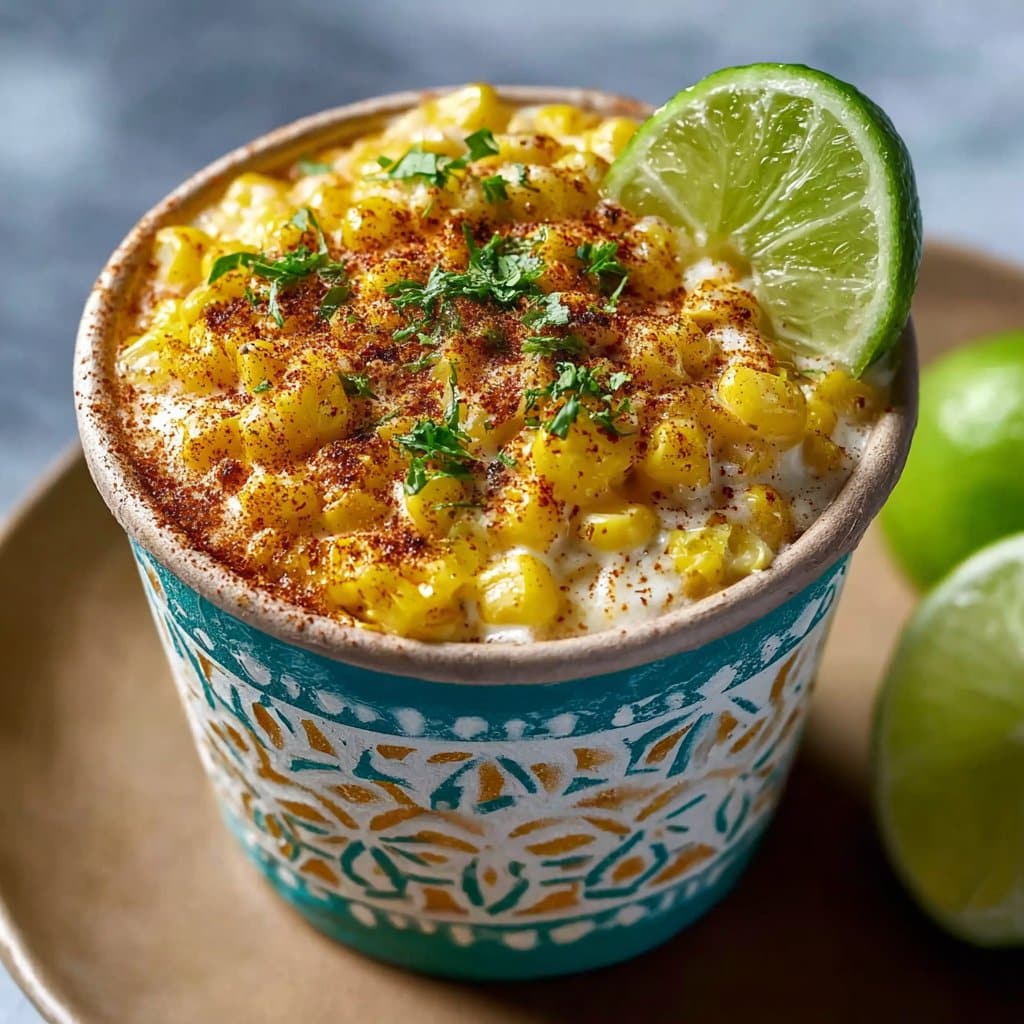 Comfort Elote corn in a cup