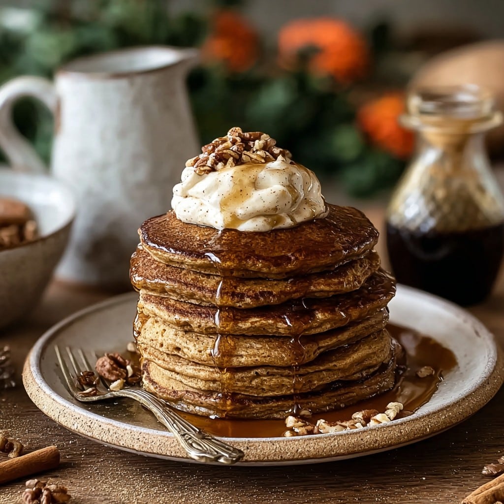 Cozy Fall Gingerbread Pancakes