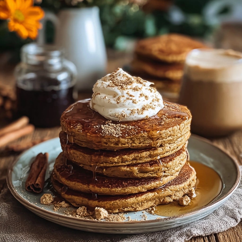 Cozy Fall Gingerbread Pancakes