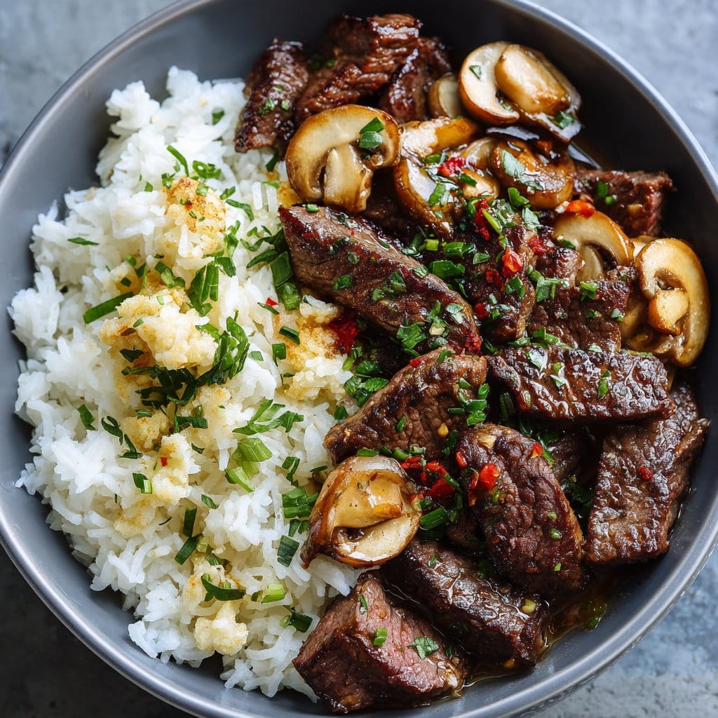 Cozy Garlic Butter Beef Bowl Recipe