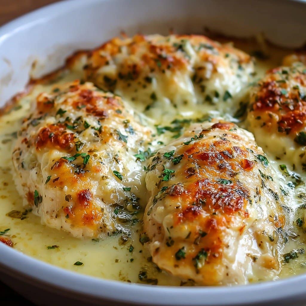 Creamy Baked Asiago Chicken Recipe